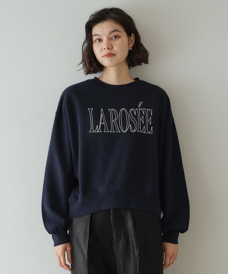 OPAQUE.CLIP「《美人百花掲載》ロゴ裏毛ショートトップス【洗濯機洗い可】」|Tシャツ・カットソー|