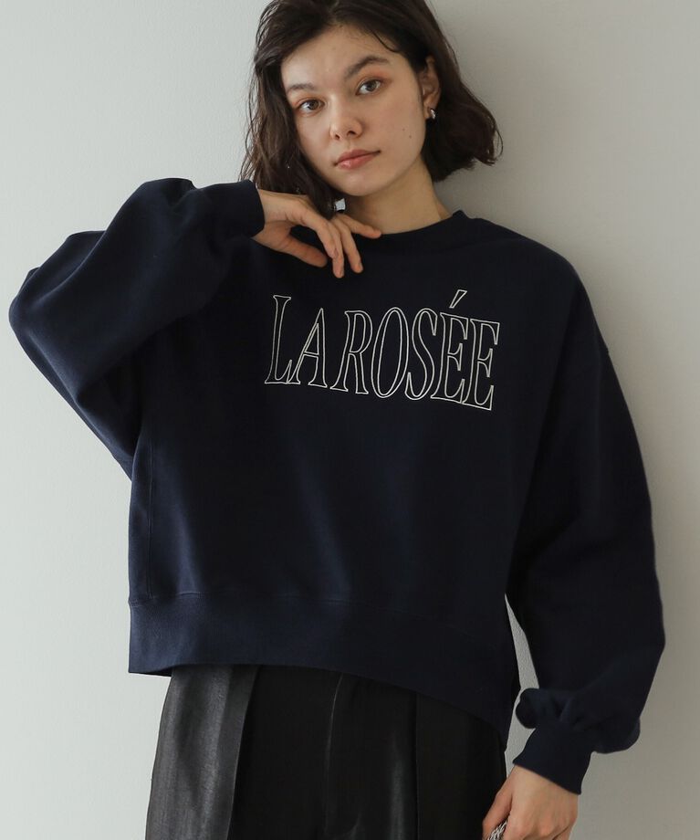 OPAQUE.CLIP「《美人百花掲載》ロゴ裏毛ショートトップス【洗濯機洗い可】」|Tシャツ・カットソー|