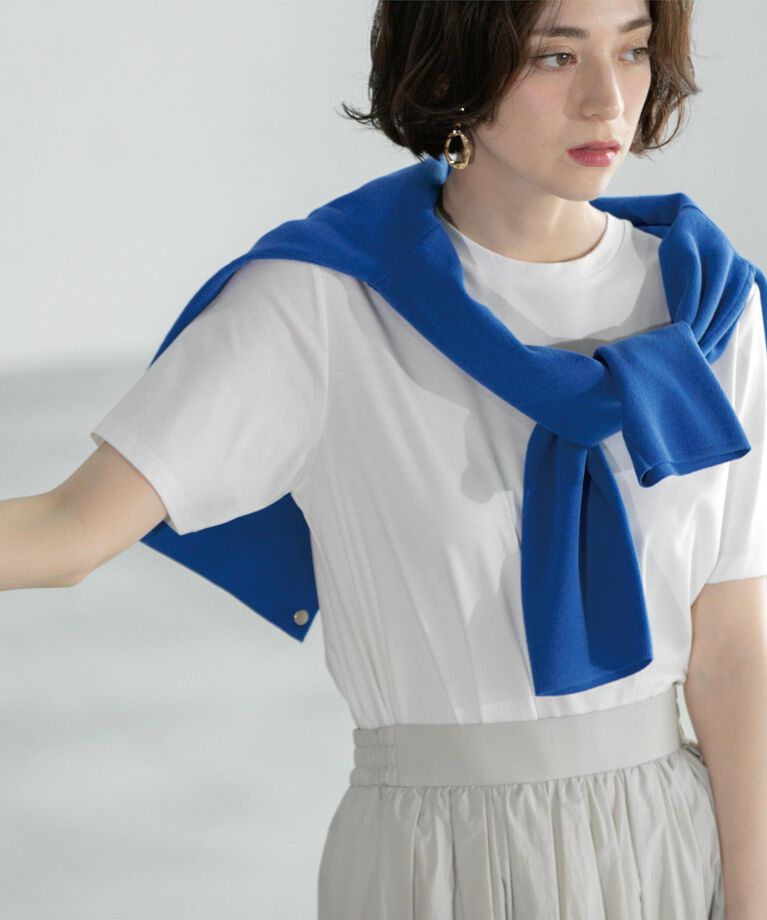 OPAQUE.CLIP「《5color/SS-LLsize》UV ベーシックTシャツ【接触冷感/洗濯機洗い可】」|Tシャツ・カットソー|