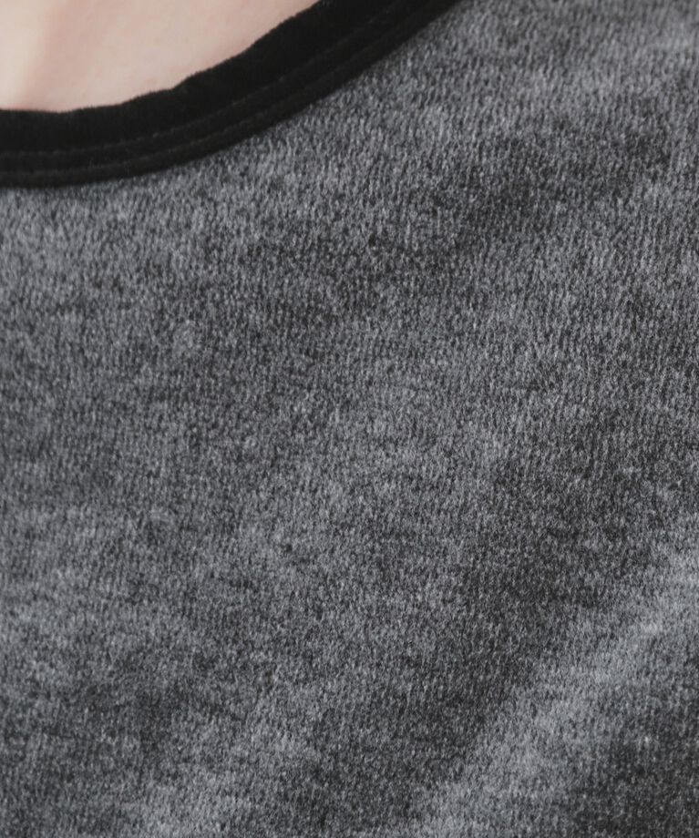 OPAQUE.CLIP「ベロアTシャツ【洗濯機洗い可】」|Tシャツ・カットソー|