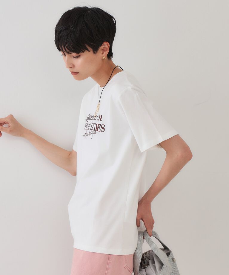 OPAQUE.CLIP「サーフロゴTシャツ【洗濯機洗い可】」|Tシャツ・カットソー|