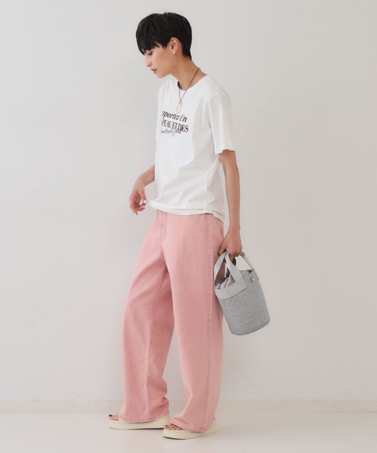 OPAQUE.CLIP「サーフロゴTシャツ【洗濯機洗い可】」|Tシャツ・カットソー|