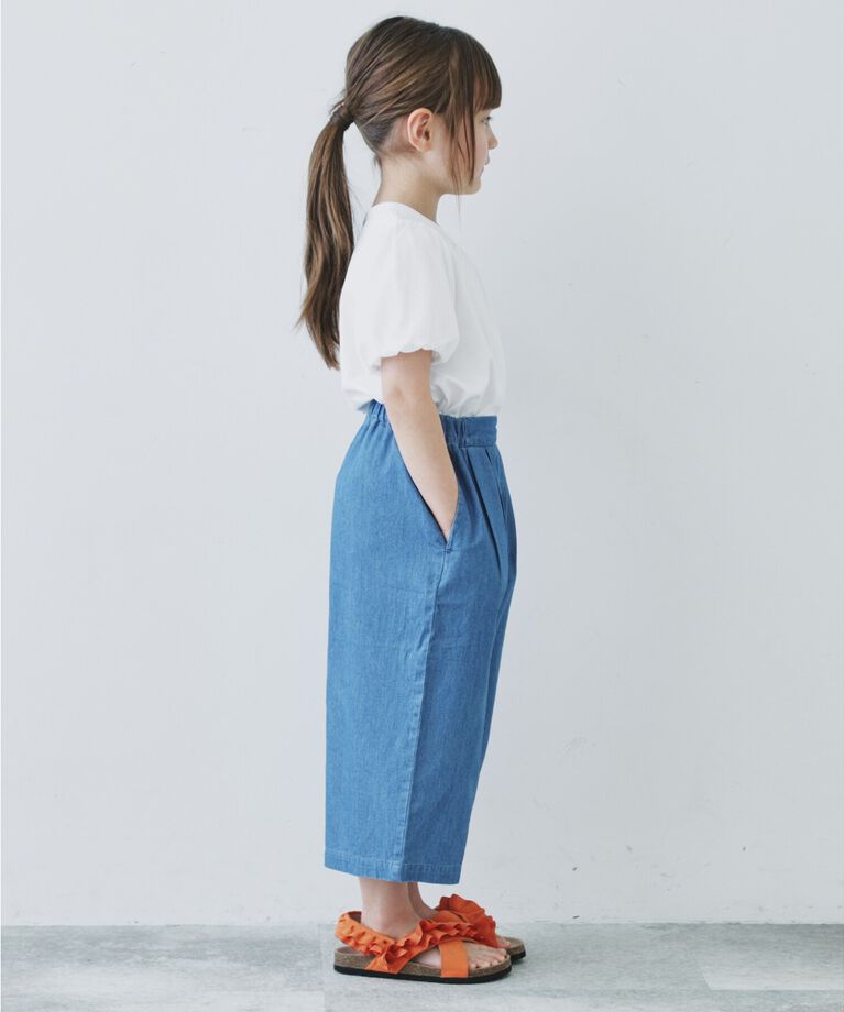 THE SHOP TK「【110-150/ママとおそろい】袖メッシュパフプルオーバー」|Tシャツ・カットソー|