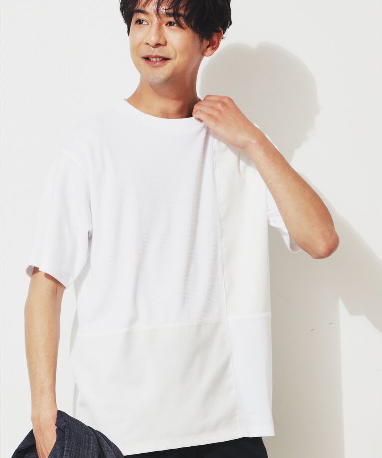 THE SHOP TK「【親子リンク】パネルブロッキングTシャツ」|Tシャツ・カットソー|