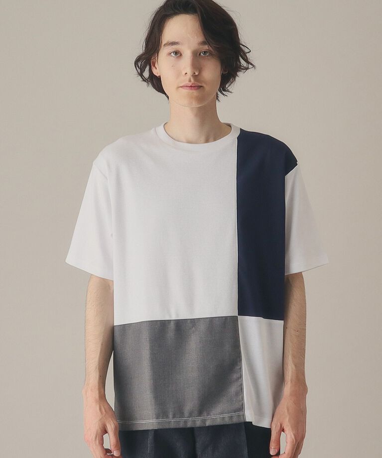 THE SHOP TK「【親子リンク】パネルブロッキングTシャツ」|Tシャツ・カットソー|