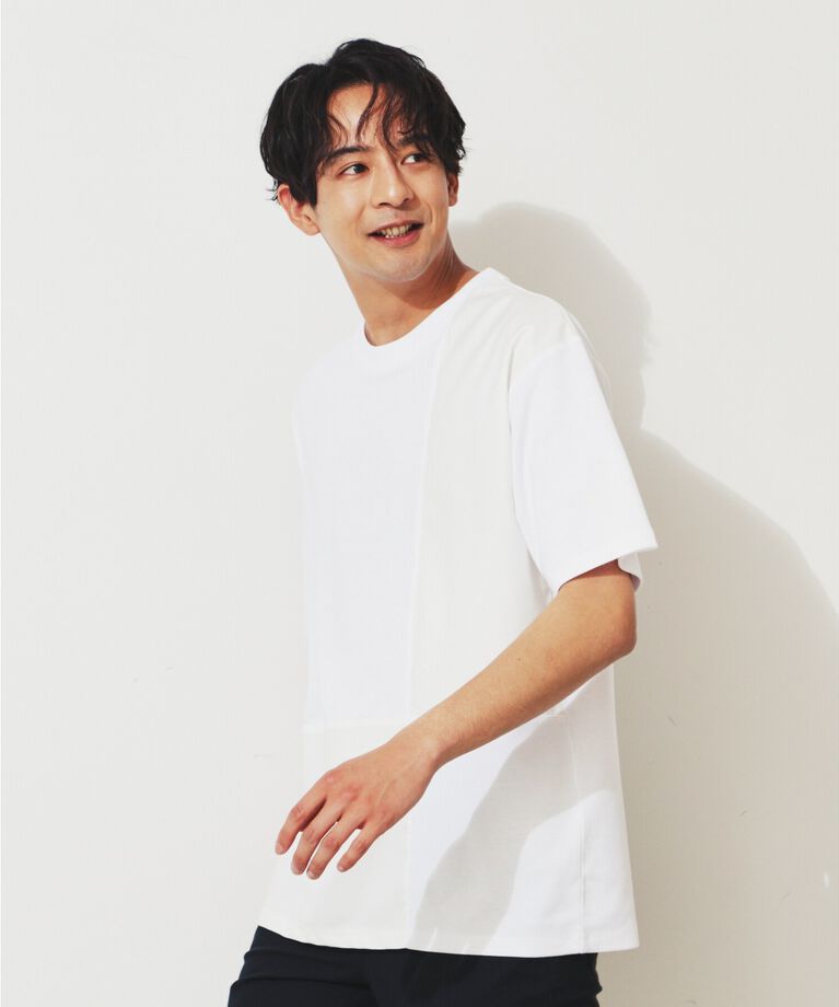 THE SHOP TK「【親子リンク】パネルブロッキングTシャツ」|Tシャツ・カットソー|