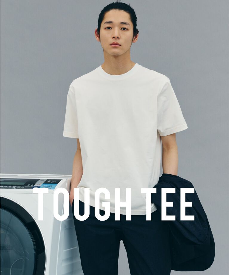 THE SHOP TK「【101回洗ってもヘタらない／ビジカジ対応】クルーネックタフTシャツ」|Tシャツ・カットソー|
