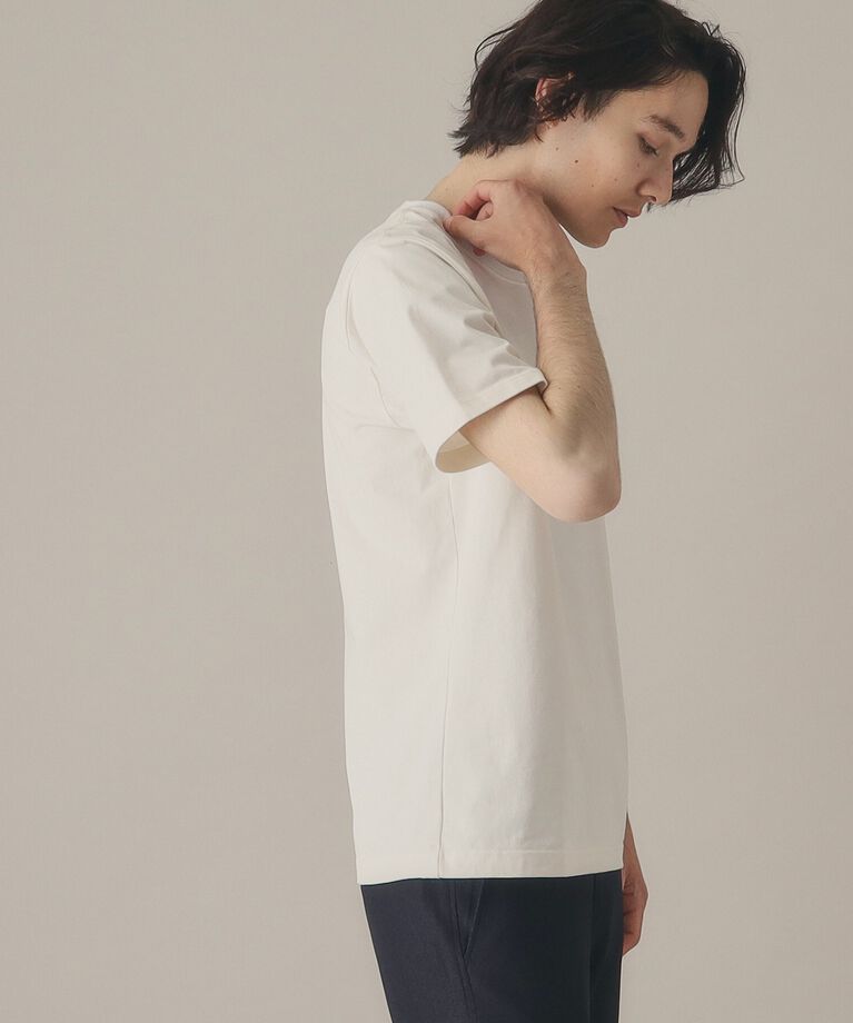 THE SHOP TK「【101回洗ってもヘタらない／ビジカジ対応】クルーネックタフTシャツ」|Tシャツ・カットソー|