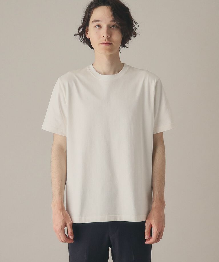 THE SHOP TK「【101回洗ってもヘタらない／ビジカジ対応】クルーネックタフTシャツ」|Tシャツ・カットソー|