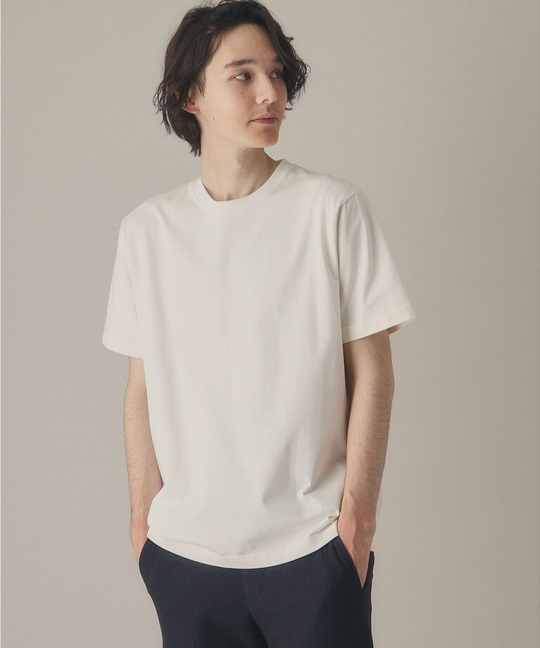 THE SHOP TK「【101回洗ってもヘタらない／ビジカジ対応】クルーネックタフTシャツ」|Tシャツ・カットソー|