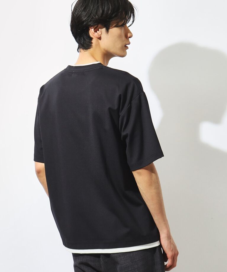 THE SHOP TK「【接触冷感】ポンチフェイクレイヤードTシャツ」|Tシャツ・カットソー|
