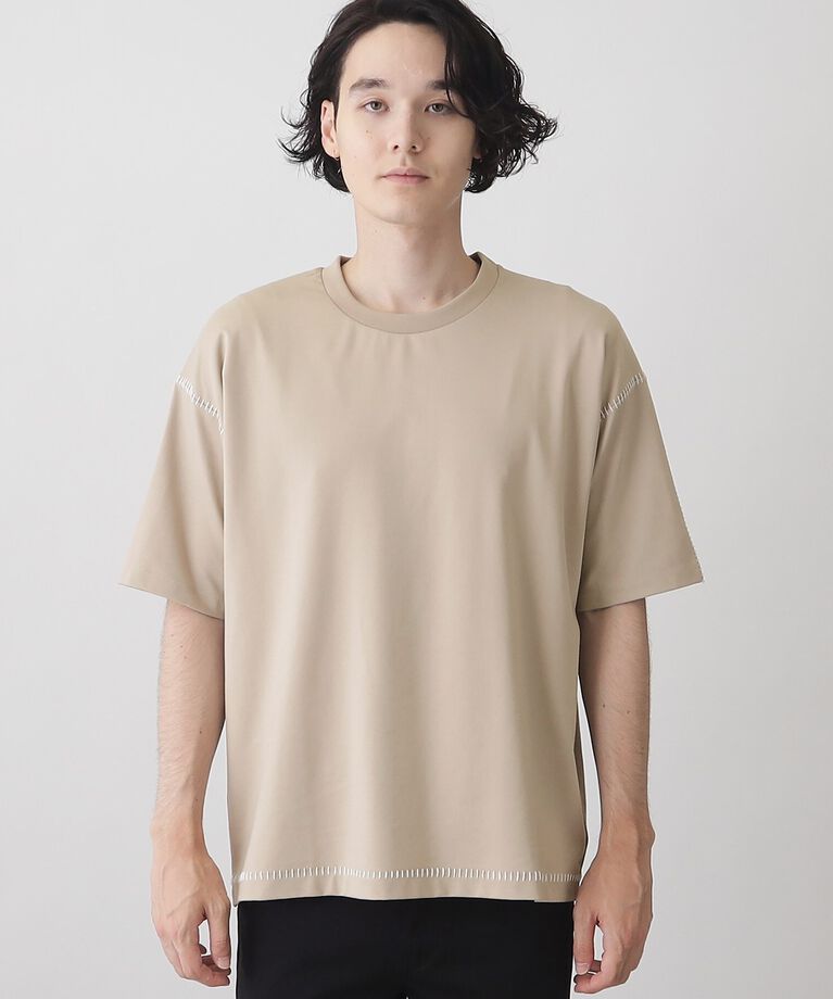 THE SHOP TK「冷感ポンチステッチTシャツ 接触冷感／リラックスシルエット」|Tシャツ・カットソー|