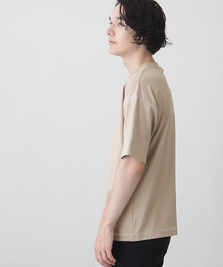 THE SHOP TK「冷感ポンチステッチTシャツ 接触冷感／リラックスシルエット」|Tシャツ・カットソー|