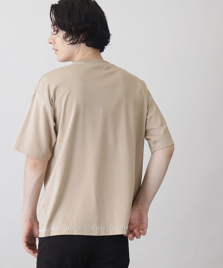 THE SHOP TK「冷感ポンチステッチTシャツ 接触冷感／リラックスシルエット」|Tシャツ・カットソー|