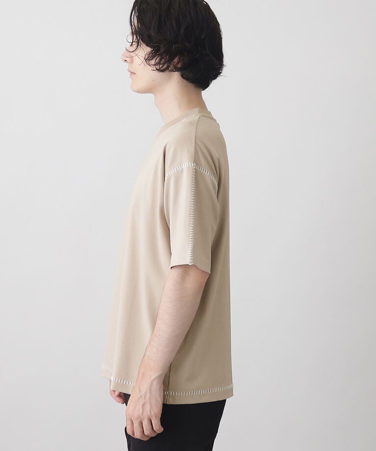 THE SHOP TK「冷感ポンチステッチTシャツ 接触冷感／リラックスシルエット」|Tシャツ・カットソー|