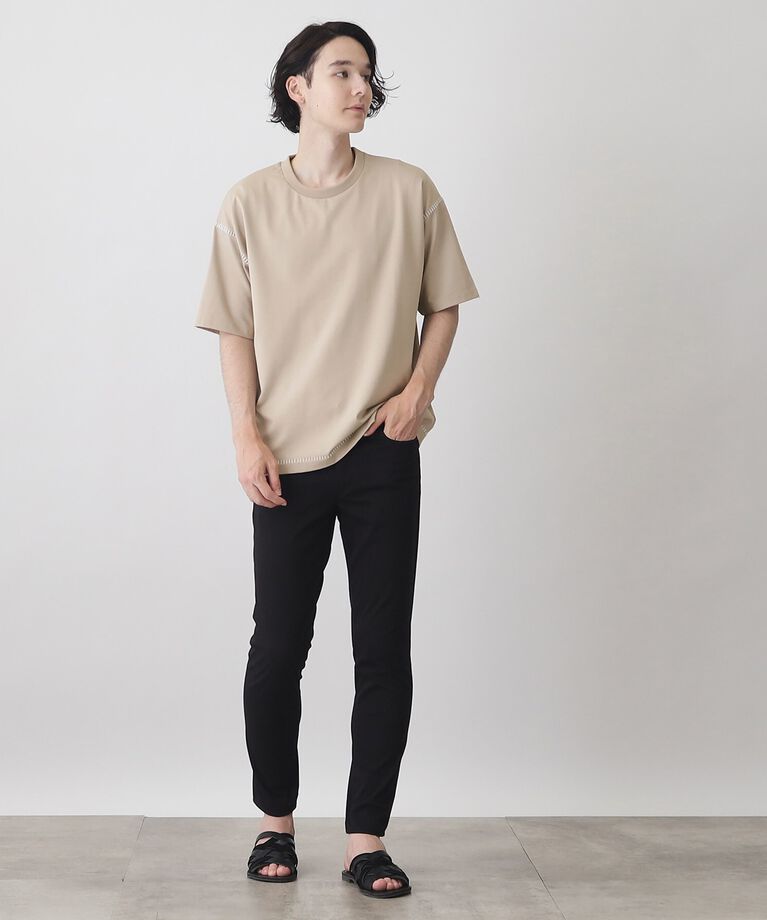THE SHOP TK「冷感ポンチステッチTシャツ 接触冷感／リラックスシルエット」|Tシャツ・カットソー|