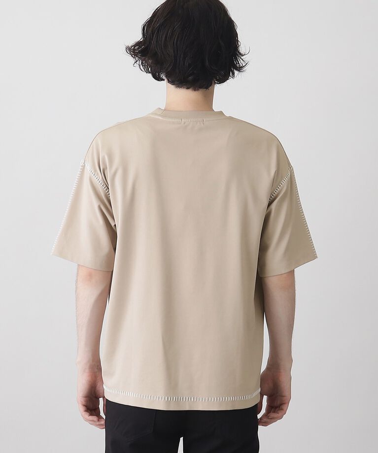 THE SHOP TK「冷感ポンチステッチTシャツ 接触冷感／リラックスシルエット」|Tシャツ・カットソー|
