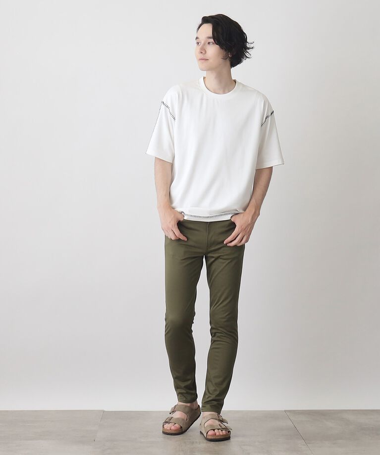 THE SHOP TK「冷感ポンチステッチTシャツ 接触冷感／リラックスシルエット」|Tシャツ・カットソー|