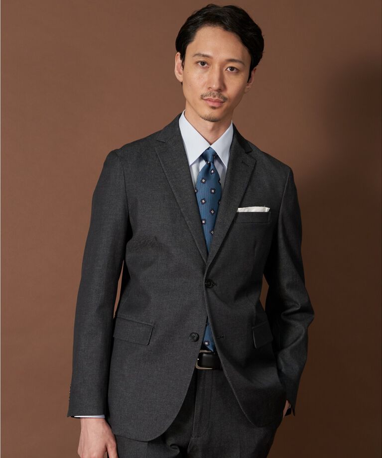 THE SHOP TK「エバーデニムジャケット【セットアップ可/ビジネス対応/色落ちしにくい/ストレッチ素材】」|テーラードジャケット|
