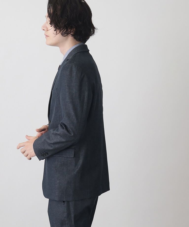 THE SHOP TK「エバーデニムジャケット【セットアップ可/ビジネス対応/色落ちしにくい/ストレッチ素材】」|テーラードジャケット|
