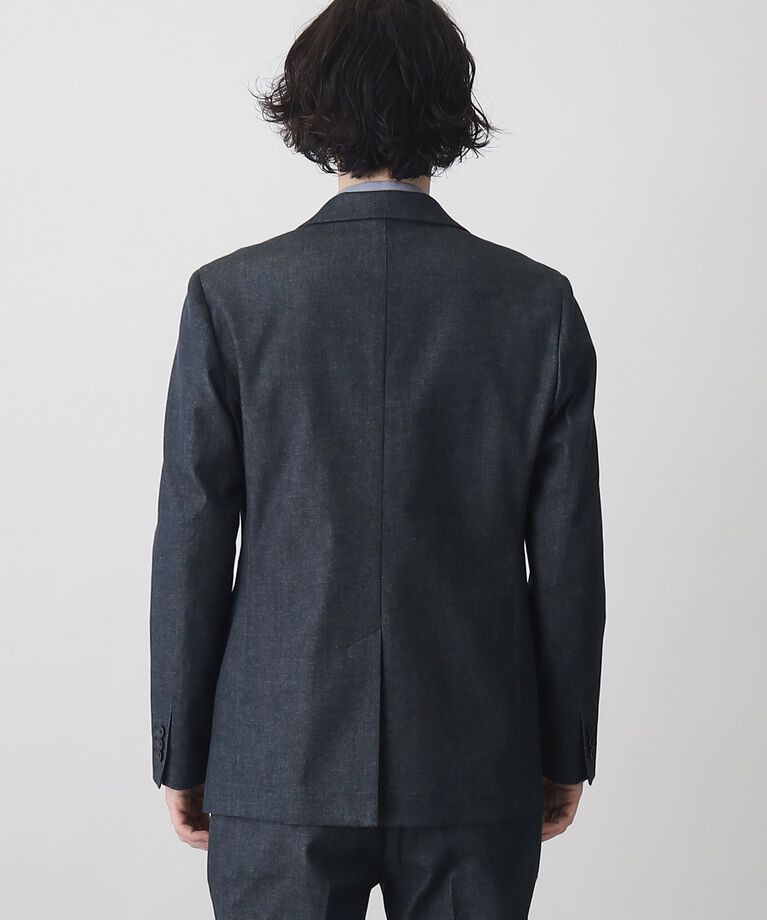 THE SHOP TK「エバーデニムジャケット【セットアップ可/ビジネス対応/色落ちしにくい/ストレッチ素材】」|テーラードジャケット|