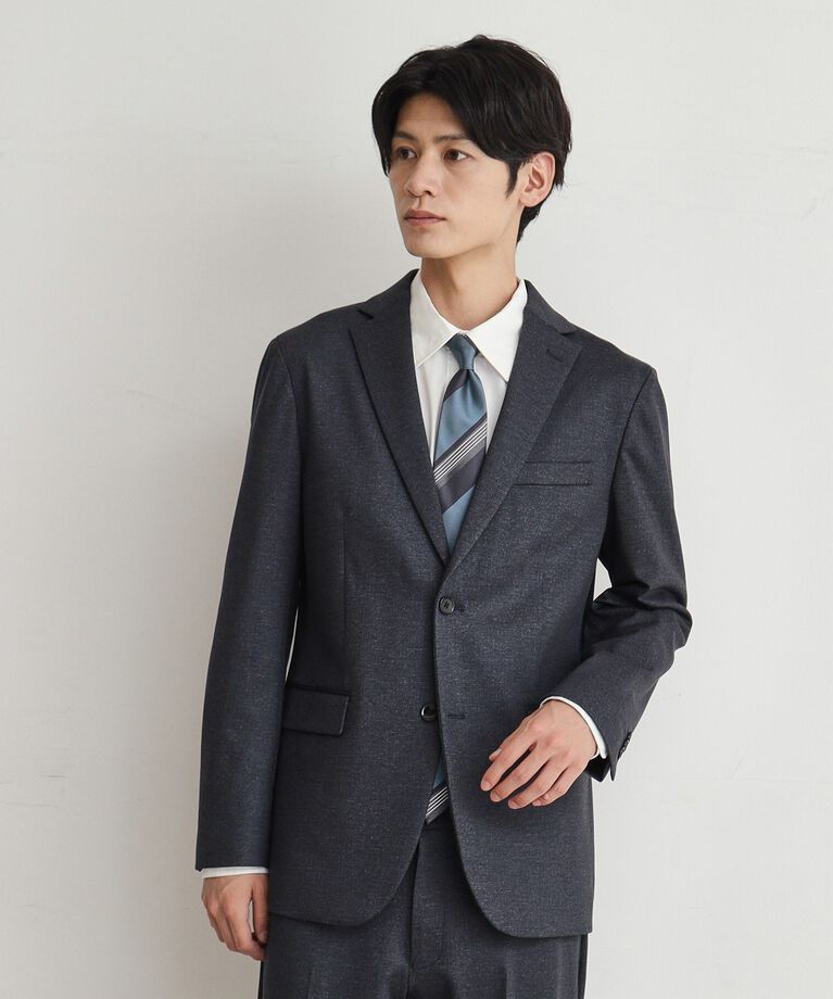 THE SHOP TK「TRジャージジャケット【セットアップ可/ビジネス対応/ストレッチ素材】」|テーラードジャケット|ﾈｲﾋﾞｰ(094)