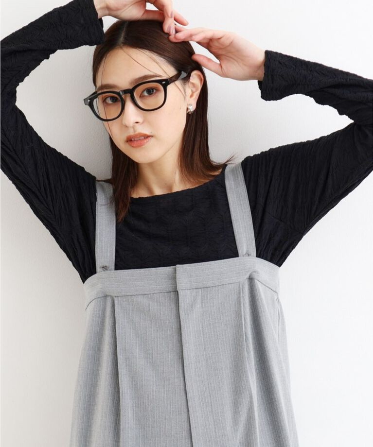 THE SHOP TK「【上品な透け感】ウェーブプルオーバー/洗濯機OK」|Tシャツ・カットソー|