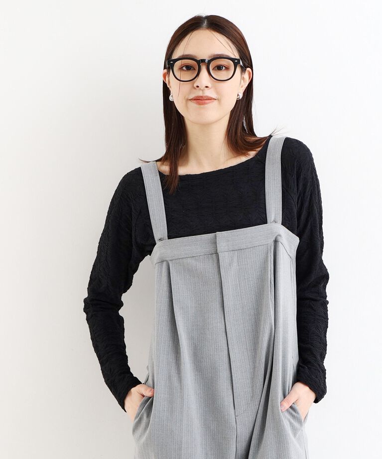 THE SHOP TK「【上品な透け感】ウェーブプルオーバー/洗濯機OK」|Tシャツ・カットソー|