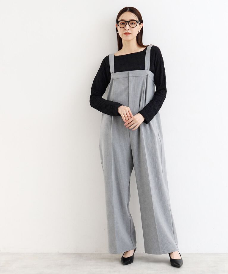 THE SHOP TK「【上品な透け感】ウェーブプルオーバー/洗濯機OK」|Tシャツ・カットソー|