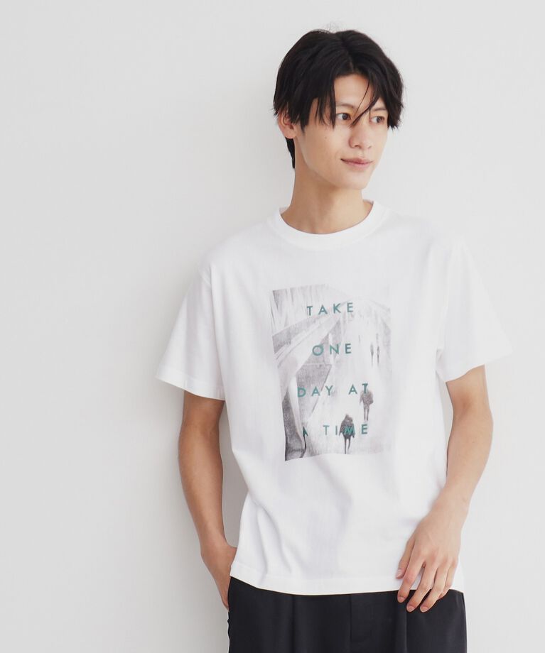 THE SHOP TK「プリントアソート半袖Tシャツ」|Tシャツ・カットソー|ｵﾌﾎﾜｲﾄ(003)