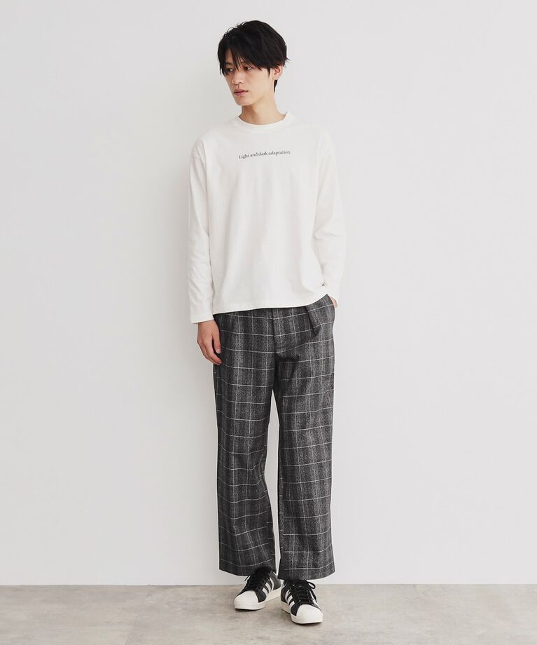 THE SHOP TK「チェックワイドイージーパンツ」|その他|