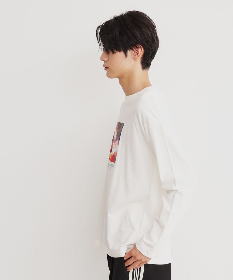 THE SHOP TK「オーガビッツグラフィックプリント長袖Tシャツ 親子リンク/コットン100％/マシンウォッシャブル」|Tシャツ・カットソー|