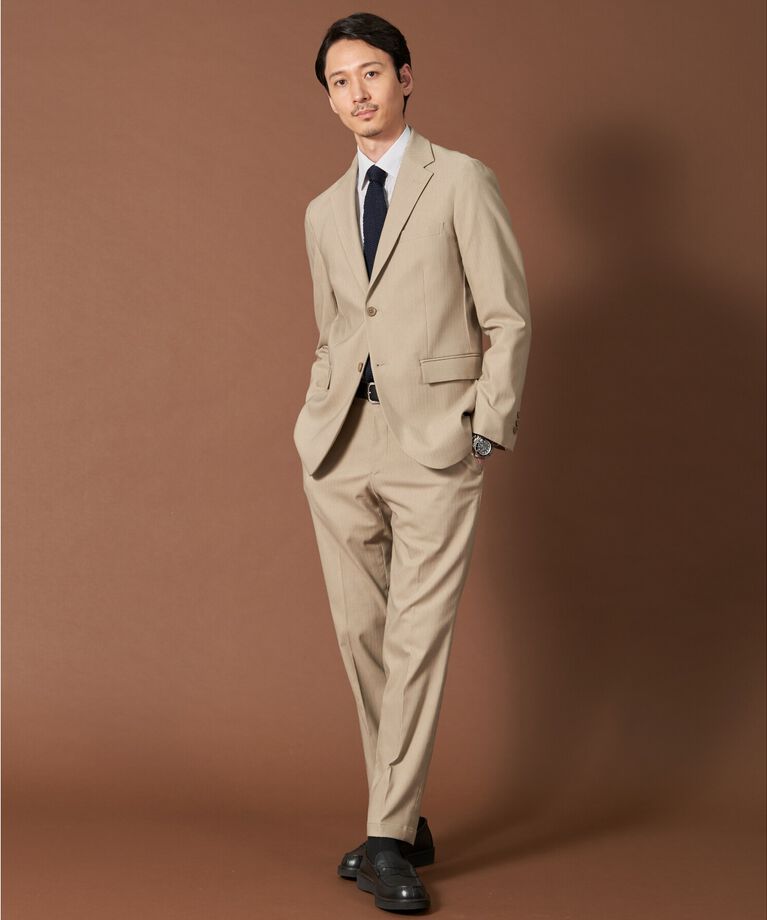 THE SHOP TK「サーモウォーカーヘリンボンスラックス【セットアップ可/ビジネス対応/ストレッチ素材/保温性〇】」|その他|