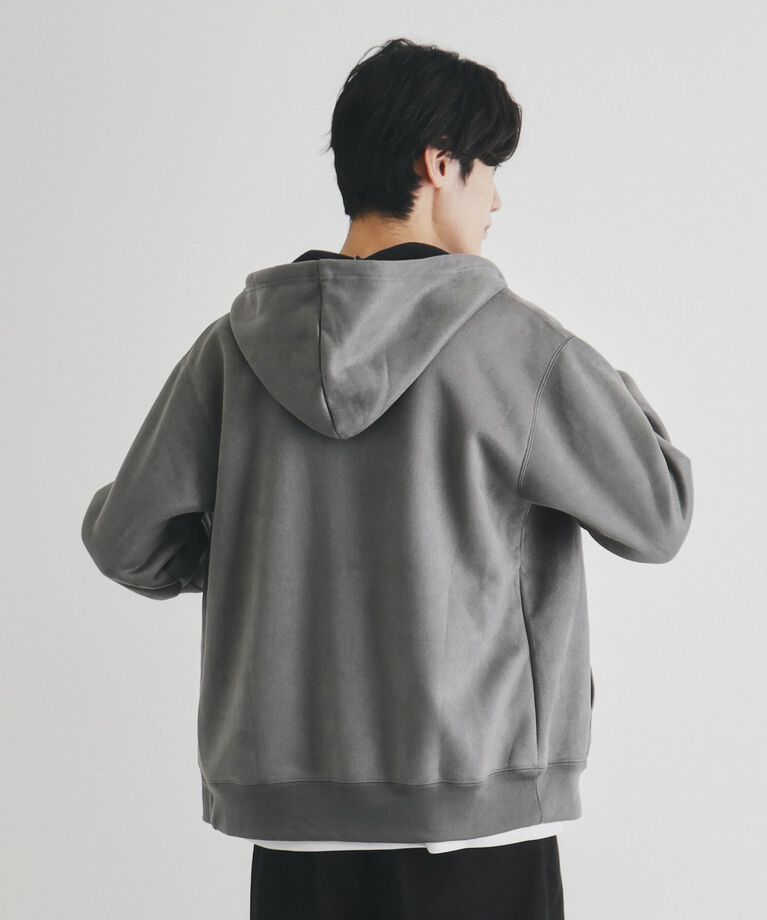 THE SHOP TK「スウェードライクダンボールジップパーカー」|パーカー|