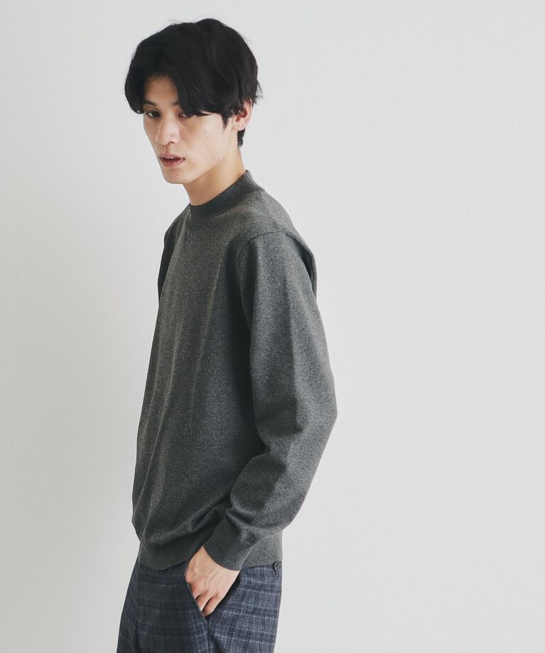 THE SHOP TK「ライトポリモックネック」|ニット・セーター|