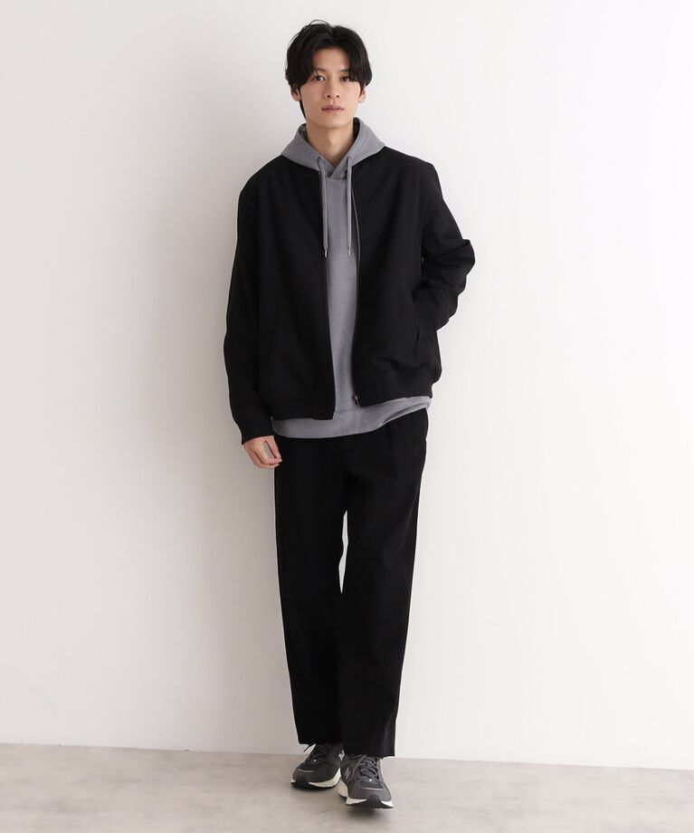 THE SHOP TK「シャークスキン薄中綿リブブルゾン」|ブルゾン・スタジャン|