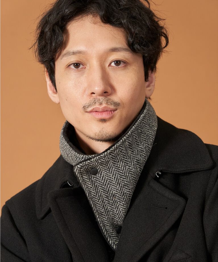 THE SHOP TK「【HARRIS TWEED／ハリスツイード】ショートボアネックウォーマー」|スヌード|