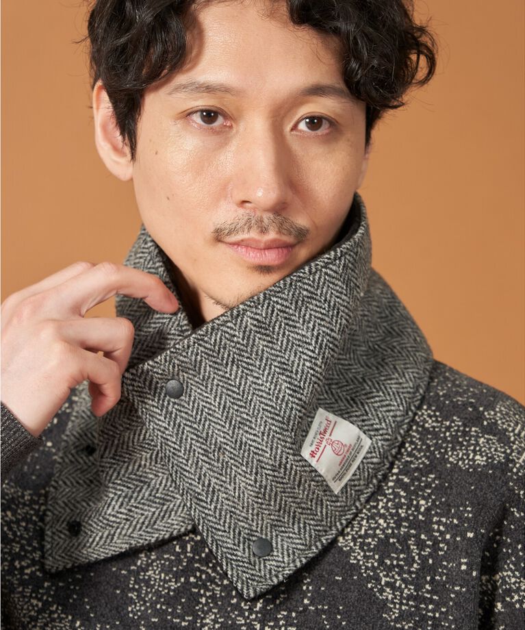 THE SHOP TK「【HARRIS TWEED／ハリスツイード】ショートボアネックウォーマー」|スヌード|