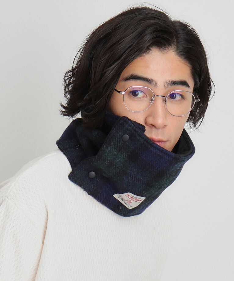 THE SHOP TK「【HARRIS TWEED／ハリスツイード】ショートボアネックウォーマー」|スヌード|