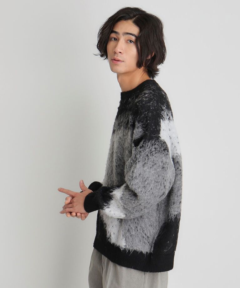 THE SHOP TK「グラデーションシャギーニット ビッグシルエット」|ニット・セーター|