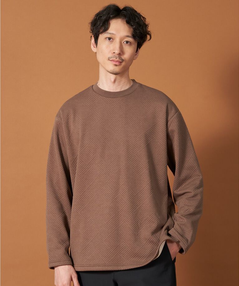 THE SHOP TK「ふくれキルティングフリースプルオーバー」|Tシャツ・カットソー|