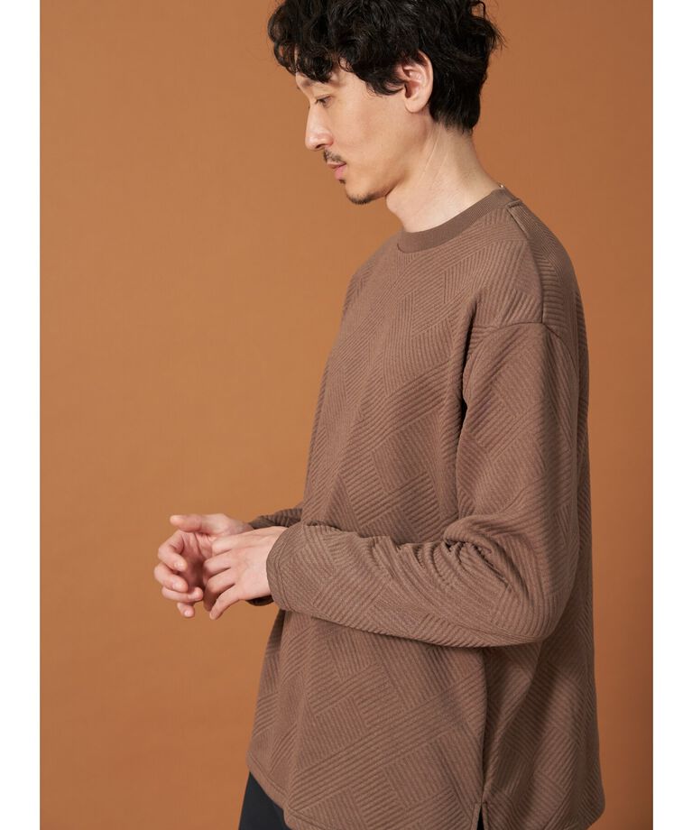 THE SHOP TK「ふくれキルティングフリースプルオーバー」|Tシャツ・カットソー|