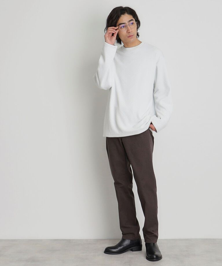 THE SHOP TK「ふくれキルティングフリースプルオーバー」|Tシャツ・カットソー|