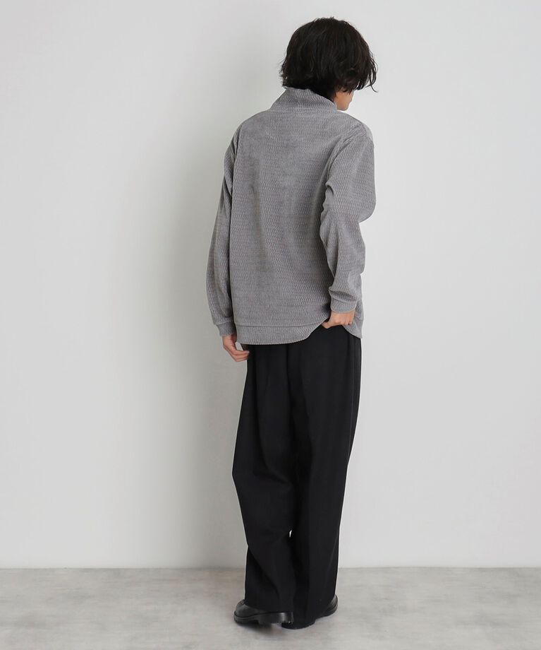 THE SHOP TK「タックワイドスラックス ブラック／グレンチェック／ブラウンチェック」|その他|