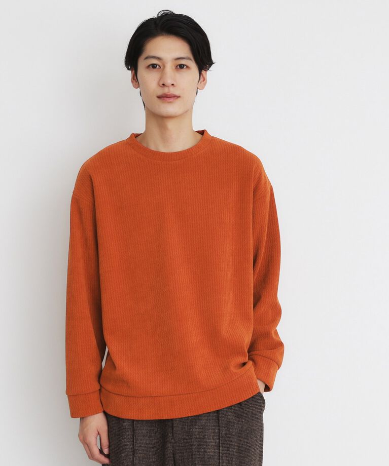 THE SHOP TK「ジャカードモールボアプルオーバー」|Tシャツ・カットソー|ｵﾚﾝｼﾞ(024)