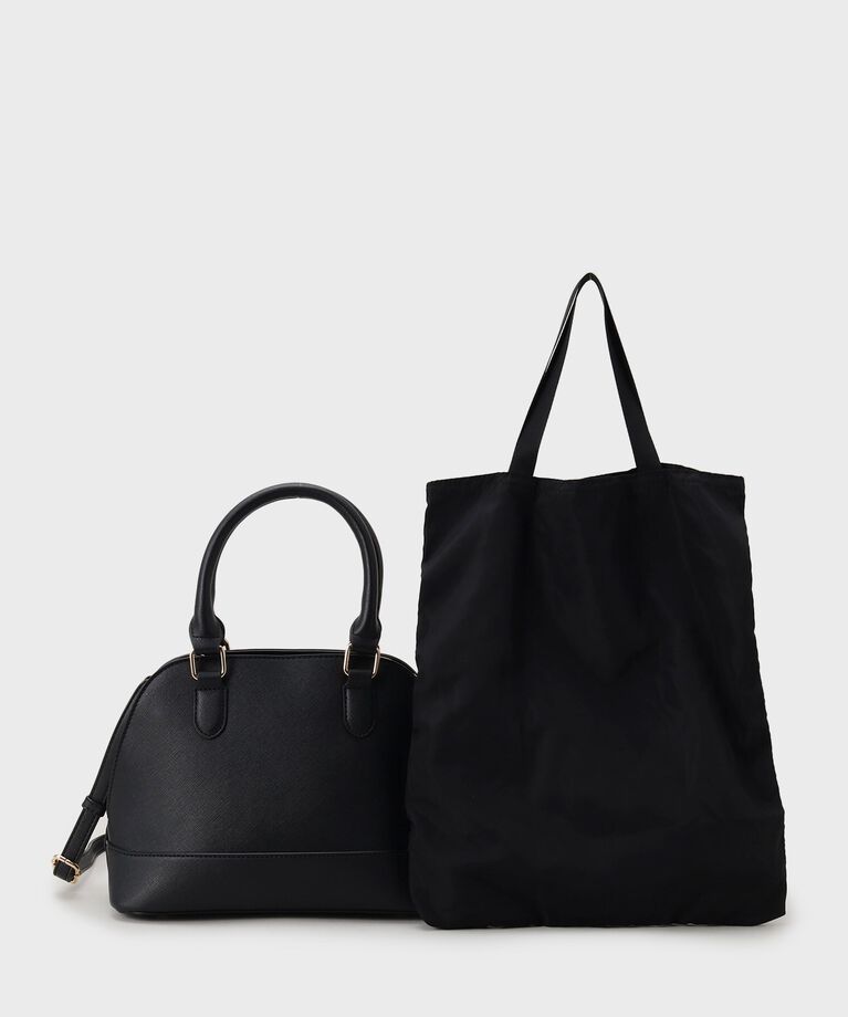 THE SHOP TK「ラウンド型オケージョンBAG」|ショルダー・メッセンジャー|ﾌﾞﾗｯｸ(019)