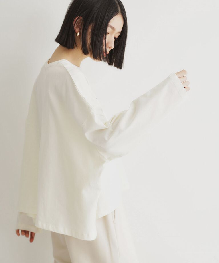 THE SHOP TK「微起毛天竺ロゴロンT」|Tシャツ・カットソー|