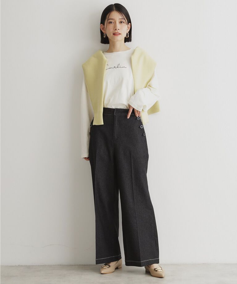 THE SHOP TK「微起毛天竺ロゴロンT」|Tシャツ・カットソー|