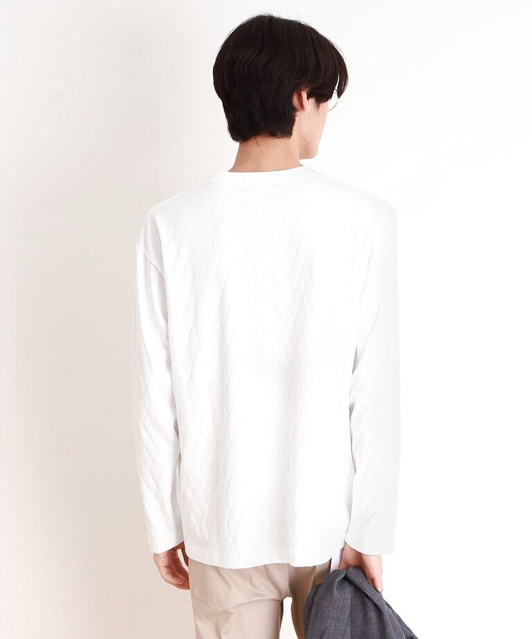 THE SHOP TK「ジオメトリックリンクス長袖Tシャツ ON／OFF兼用」|Tシャツ・カットソー|
