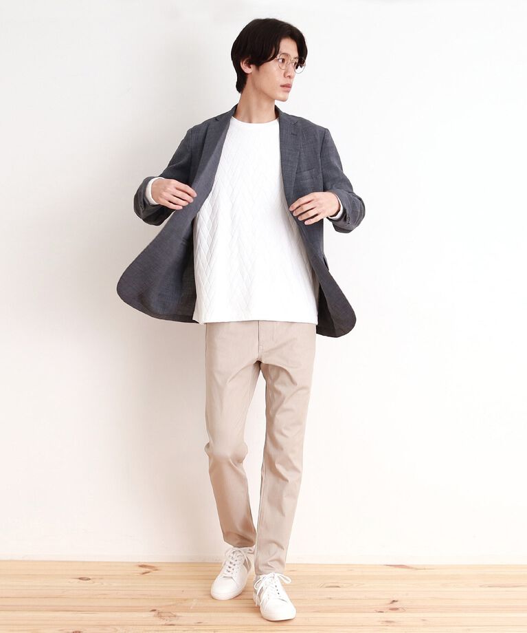 THE SHOP TK「ジオメトリックリンクス長袖Tシャツ ON／OFF兼用」|Tシャツ・カットソー|